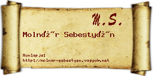 Molnár Sebestyén névjegykártya